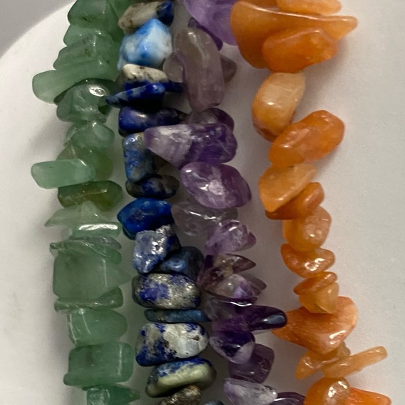 NEW AMETHYST Genuine crystal chip necklace (A) - Picture 7 of 7